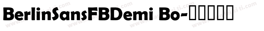 BerlinSansFBDemi Bo字体转换